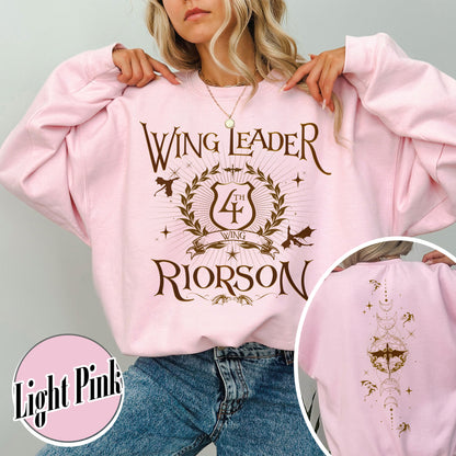 Fourth Wing Book Lover Sweatshirt, Dragon Rider Sweatshirt, Wing Leader Xaden Riorson Sweatshirt