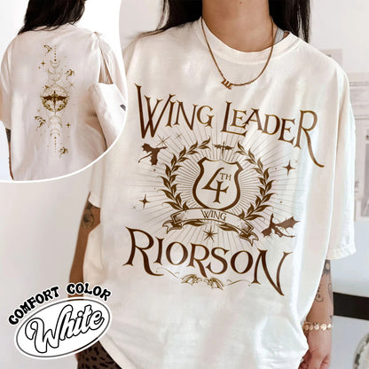Fourth Wing Book Lover Comfort Color Shirt, Dragon Rider Shirt, Wing Leader Xaden Riorson Shirt