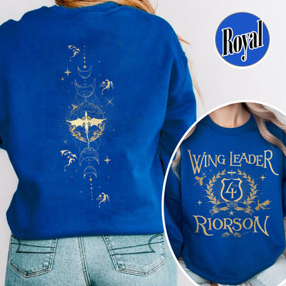 Fourth Wing Book Lover Sweatshirt, Dragon Rider Sweatshirt, Wing Leader Xaden Riorson Sweatshirt