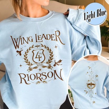 Fourth Wing Book Lover Sweatshirt, Dragon Rider Sweatshirt, Wing Leader Xaden Riorson Sweatshirt
