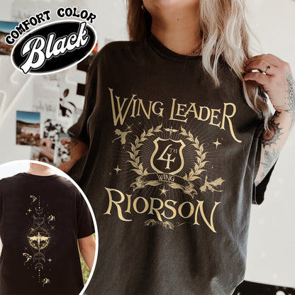 Fourth Wing Book Lover Comfort Color Shirt, Dragon Rider Shirt, Wing Leader Xaden Riorson Shirt