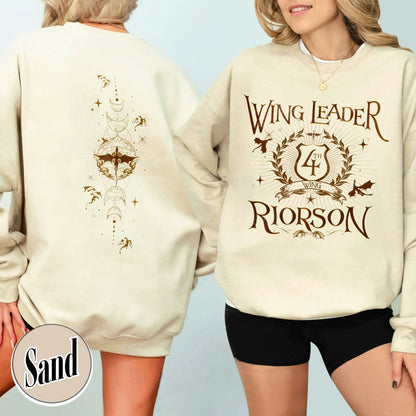 Fourth Wing Book Lover Sweatshirt, Dragon Rider Sweatshirt, Wing Leader Xaden Riorson Sweatshirt
