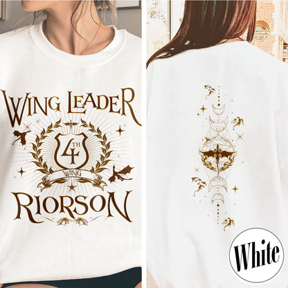 Fourth Wing Book Lover Sweatshirt, Dragon Rider Sweatshirt, Wing Leader Xaden Riorson Sweatshirt