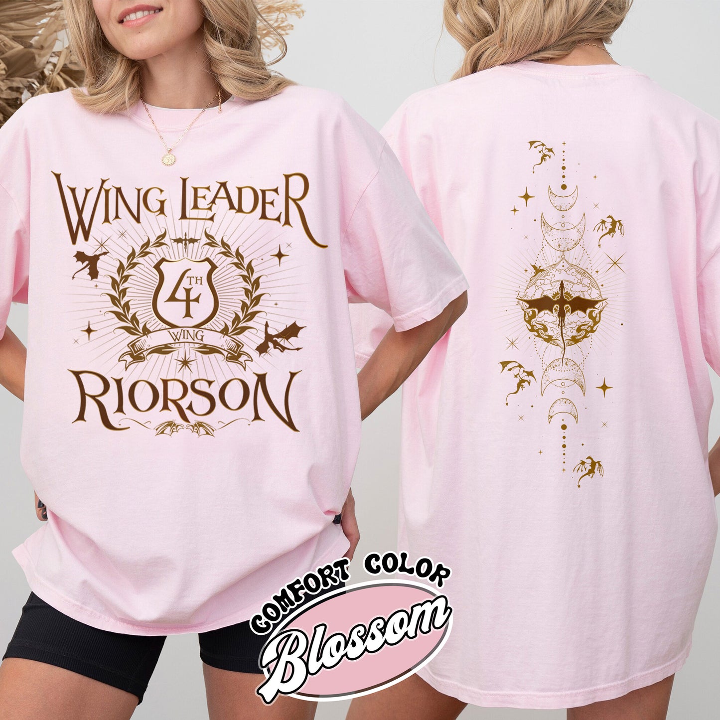 Fourth Wing Book Lover Comfort Color Shirt, Dragon Rider Shirt, Wing Leader Xaden Riorson Shirt