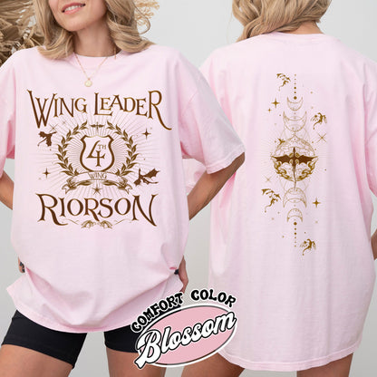 Fourth Wing Book Lover Comfort Color Shirt, Dragon Rider Shirt, Wing Leader Xaden Riorson Shirt
