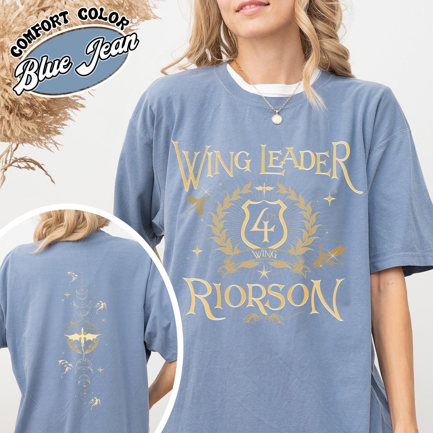 Fourth Wing Book Lover Comfort Color Shirt, Dragon Rider Shirt, Wing Leader Xaden Riorson Shirt