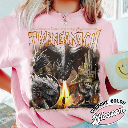 Fourth Wing Comfort Colors Shirt,  Bootleg Tairn Dragon Shirt, Basgiath Shirt, Violet Shirt, Basgiath War College