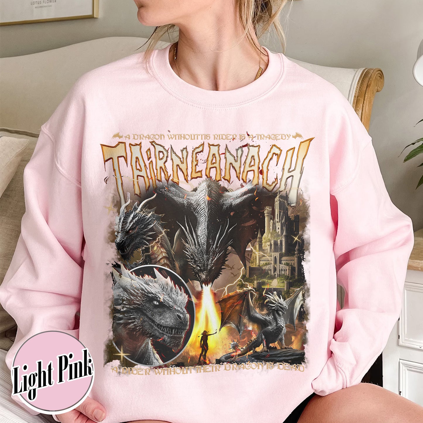 Fourth Wing Sweatshirt,  Bootleg Tairn Dragon Sweatshirt, Basgiath Sweatshirt, Violet Sweatshirt, Basgiath War College