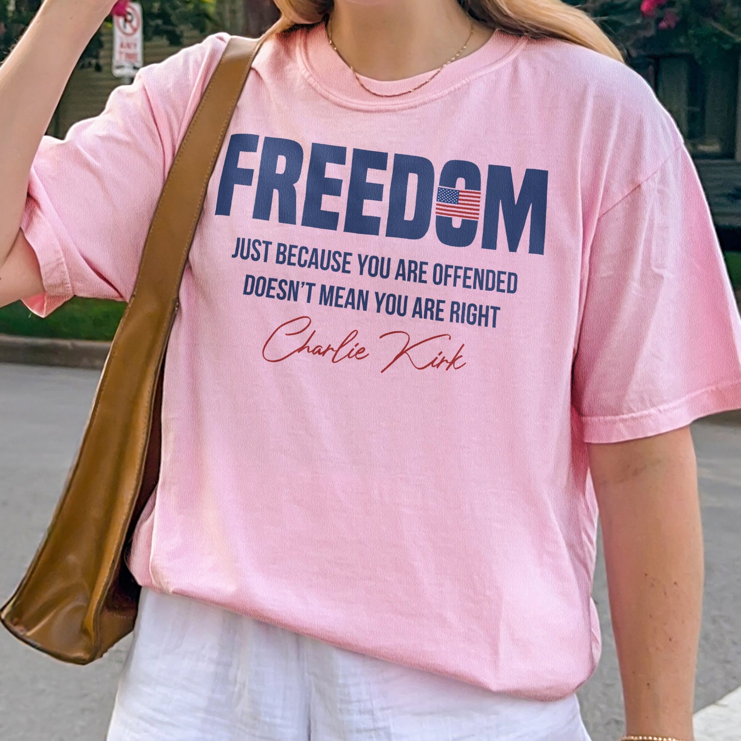 Freedom Shirt: Charlie Kirk Quote, American Flag Memorial Shirt