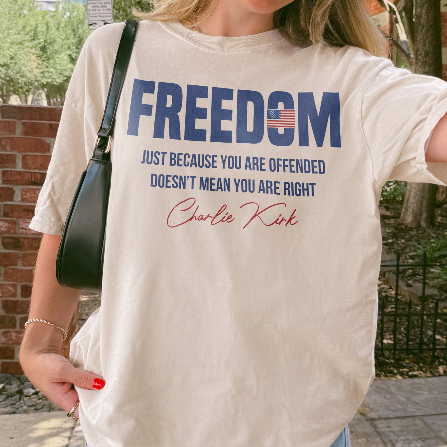 Freedom Shirt: Charlie Kirk Quote, American Flag Memorial Shirt