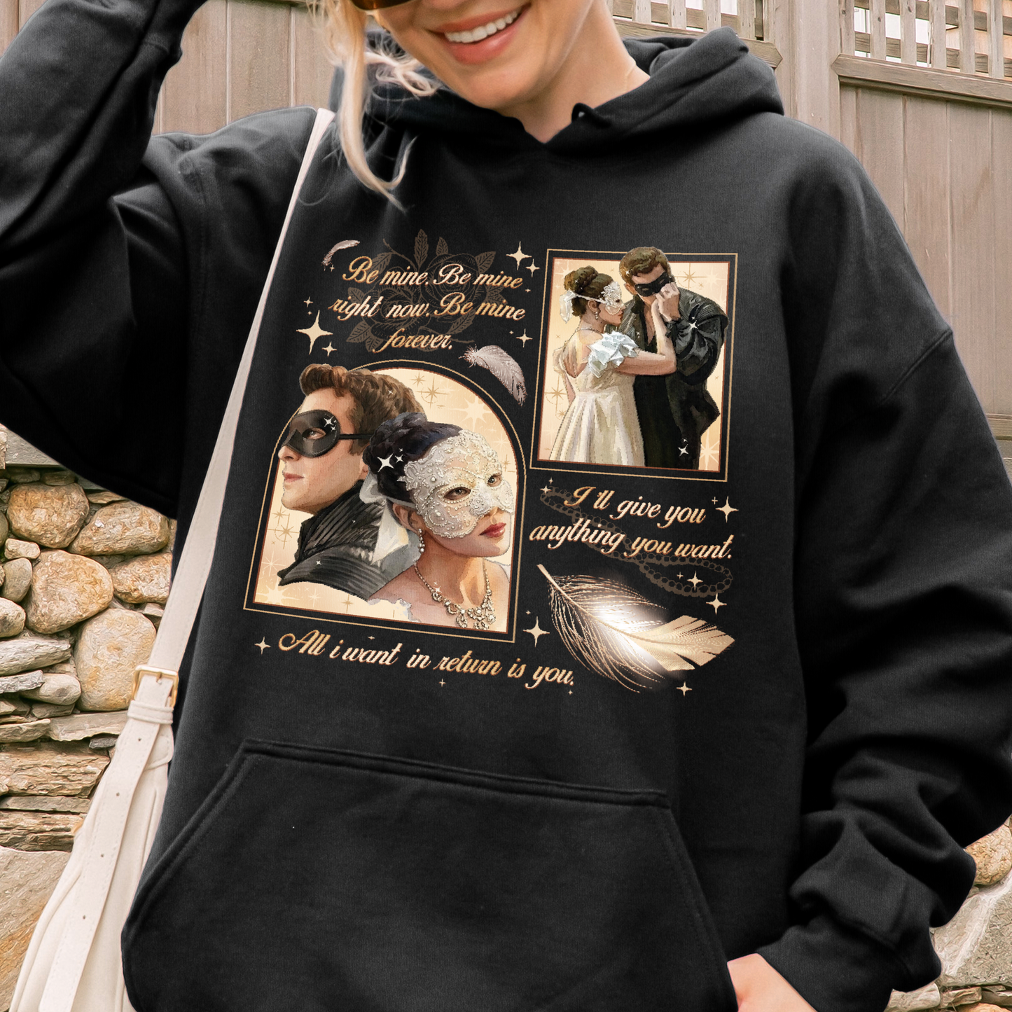 From Masquerade to Marriage – Benophie Inspired – Bridgerton Benedict & Sophie Regency Romance Hoodie