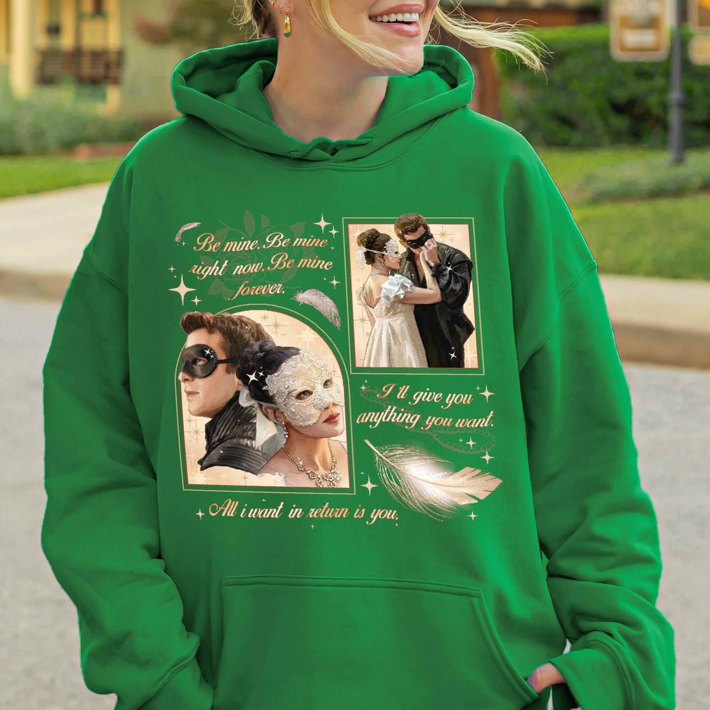 From Masquerade to Marriage – Benophie Inspired – Bridgerton Benedict & Sophie Regency Romance Hoodie