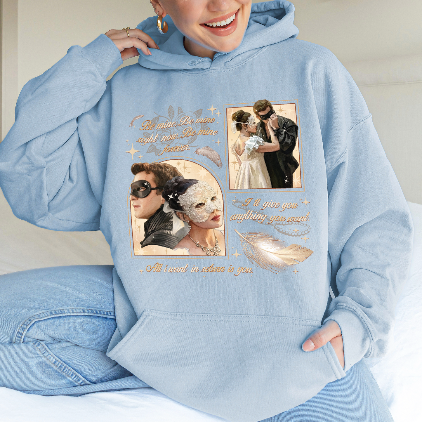 From Masquerade to Marriage – Benophie Inspired – Bridgerton Benedict & Sophie Regency Romance Hoodie
