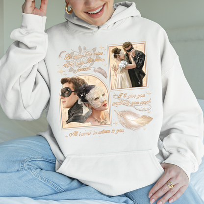 From Masquerade to Marriage – Benophie Inspired – Bridgerton Benedict & Sophie Regency Romance Hoodie