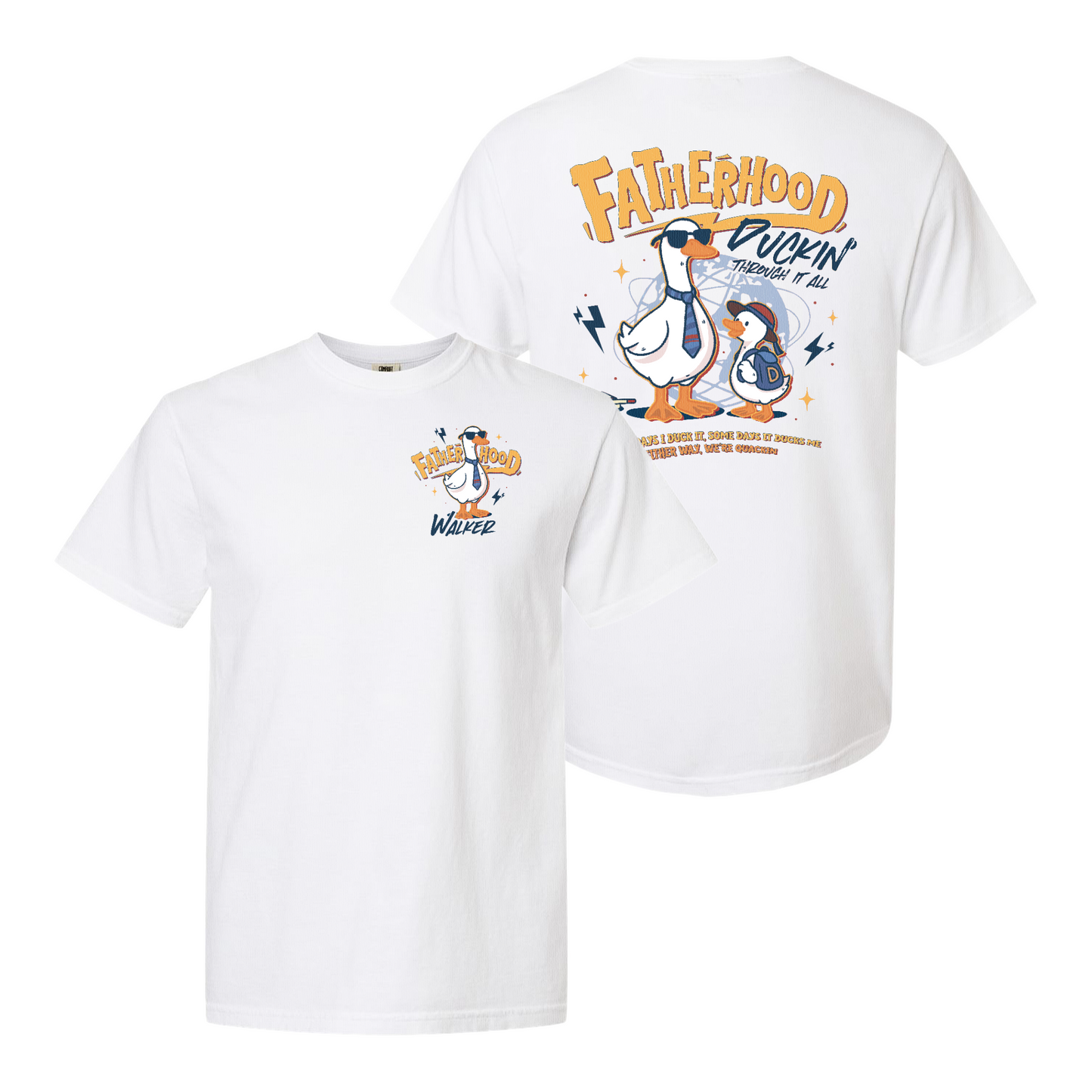 Funny Dad Shirt Comfort Colors,Cool Goose Dad Shirt,FATHERHOOD Duck Shirt,Dad Gift