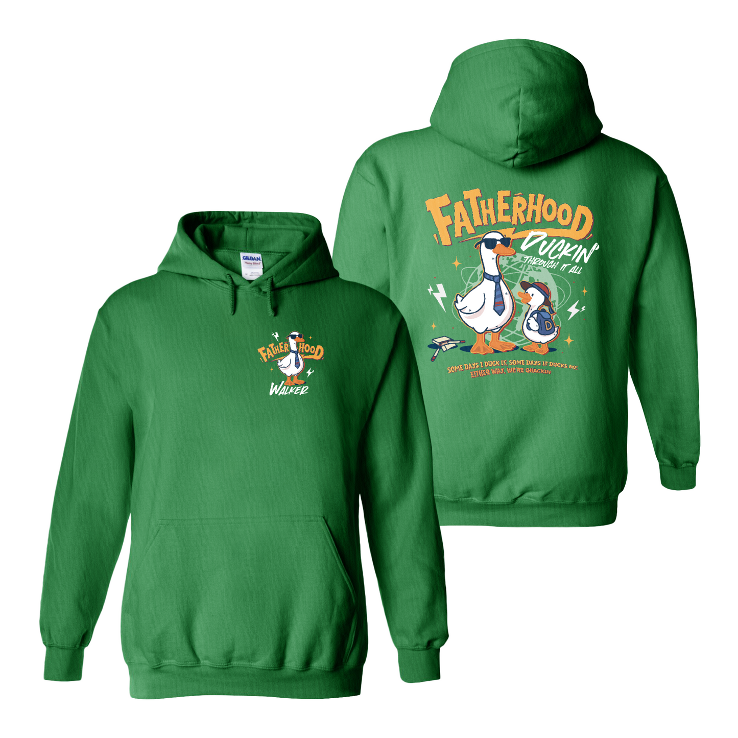 Funny Dad Hoodie,Cool Goose Dad Hoodie,FATHERHOOD Duck Hoodie,Dad Gift