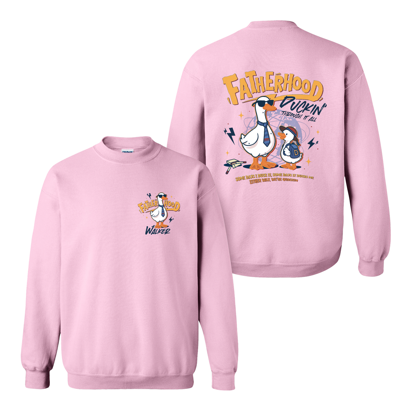 Funny Dad Shirt Sweatshirt,Cool Goose Dad Sweatshirt,FATHERHOOD Duck Sweatshirt,Dad Gift