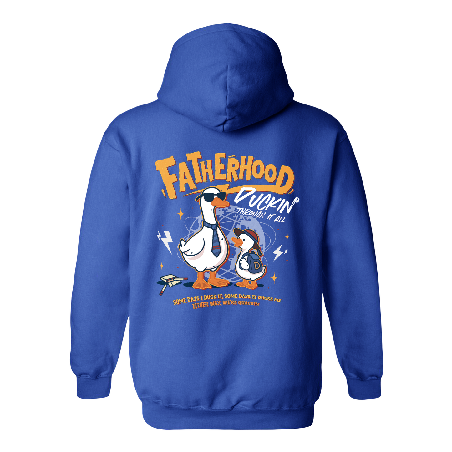Funny Dad Hoodie,Cool Goose Dad Hoodie,FATHERHOOD Duck Hoodie,Dad Gift
