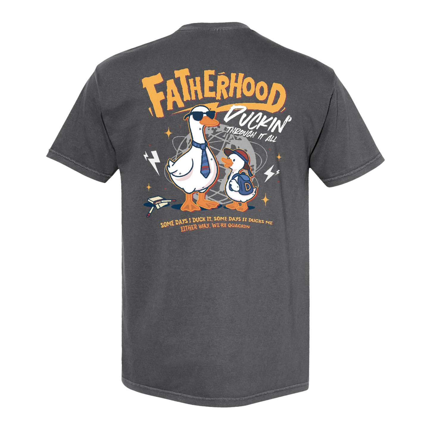 Funny Dad Shirt Comfort Colors,Cool Goose Dad Shirt,FATHERHOOD Duck Shirt,Dad Gift