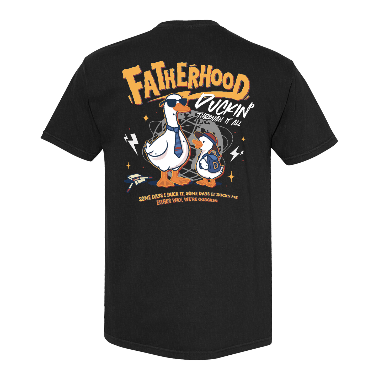 Funny Dad Shirt Comfort Colors,Cool Goose Dad Shirt,FATHERHOOD Duck Shirt,Dad Gift