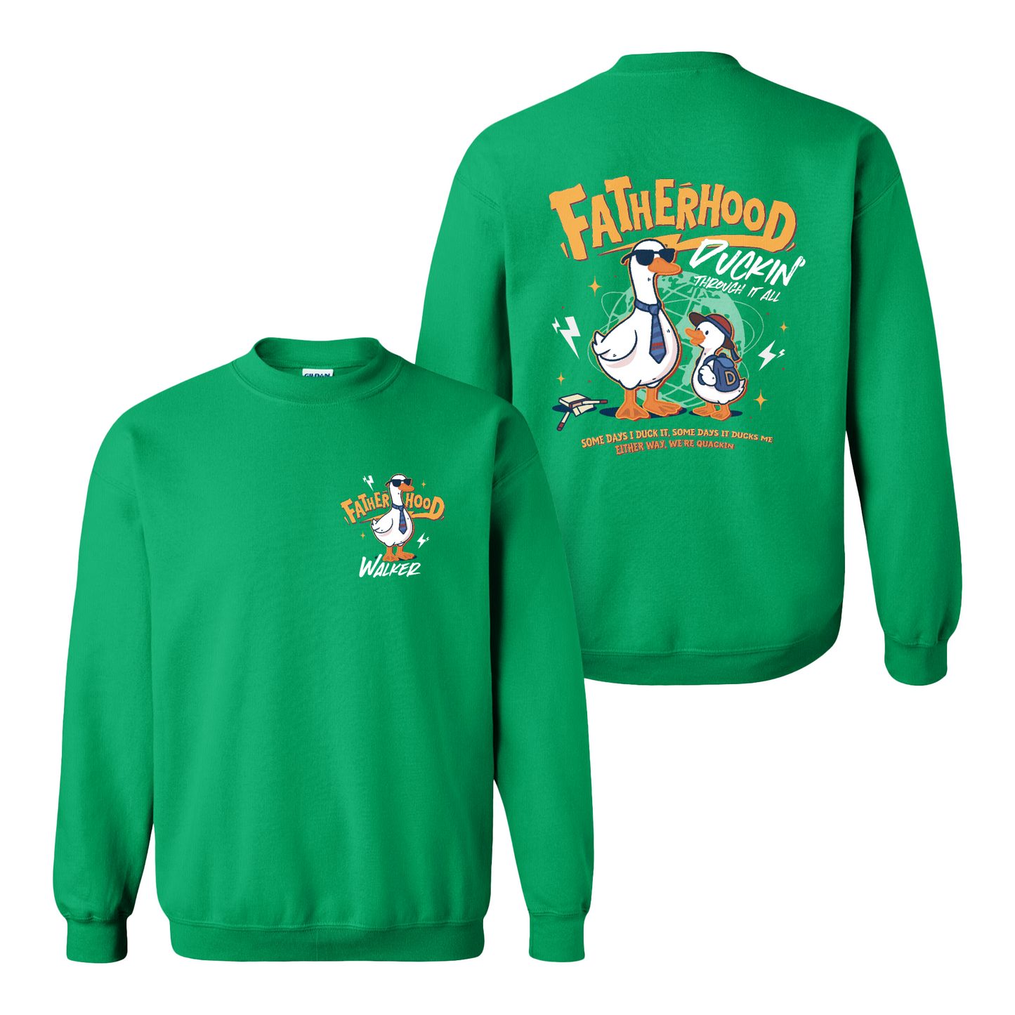 Funny Dad Shirt Sweatshirt,Cool Goose Dad Sweatshirt,FATHERHOOD Duck Sweatshirt,Dad Gift