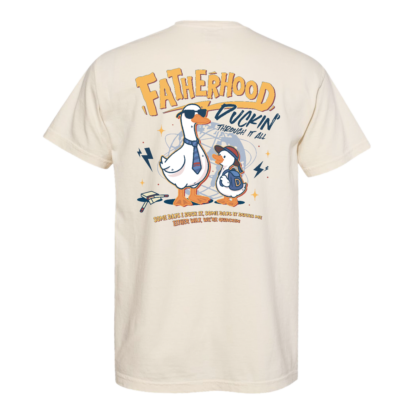 Funny Dad Shirt Comfort Colors,Cool Goose Dad Shirt,FATHERHOOD Duck Shirt,Dad Gift