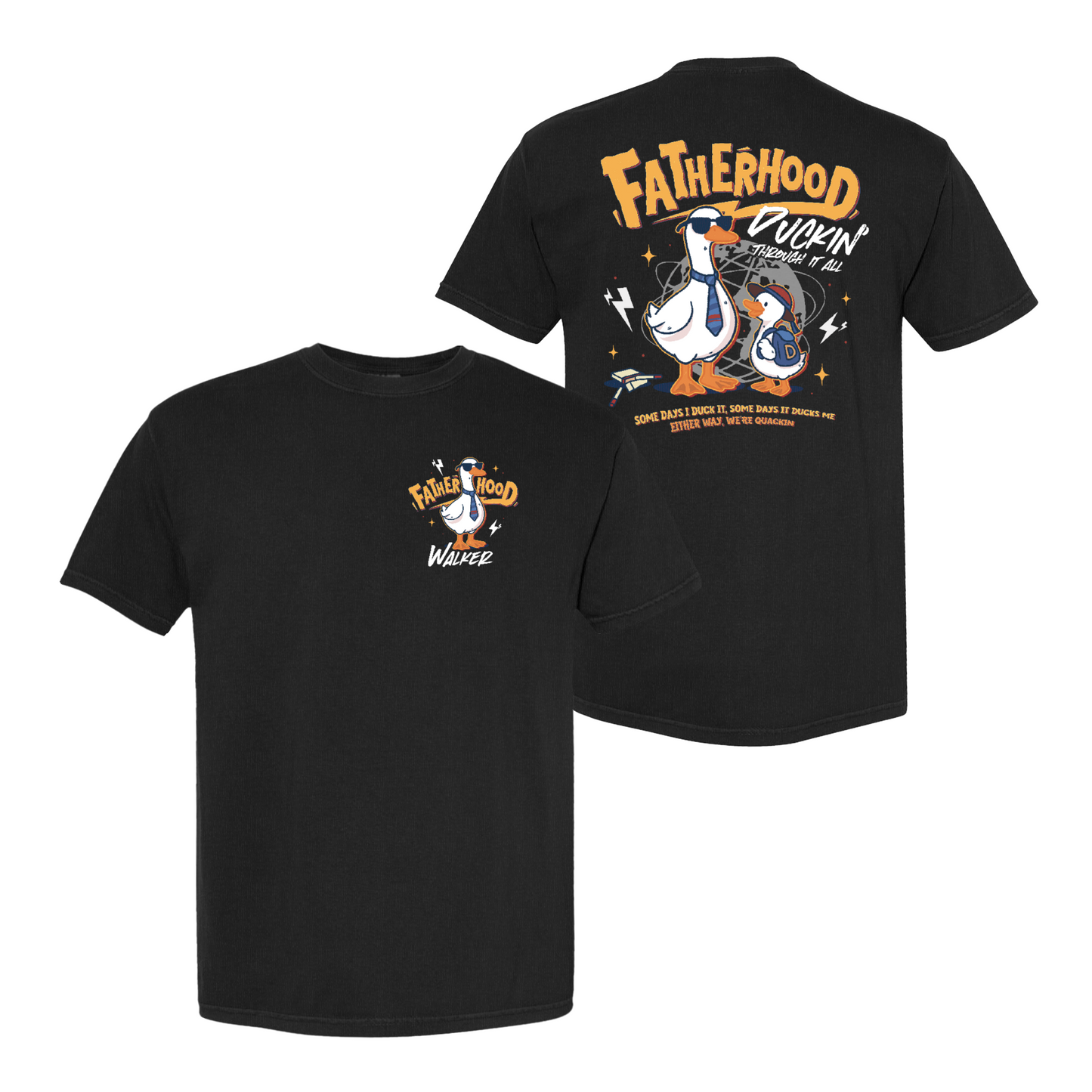 Funny Dad Shirt Comfort Colors,Cool Goose Dad Shirt,FATHERHOOD Duck Shirt,Dad Gift