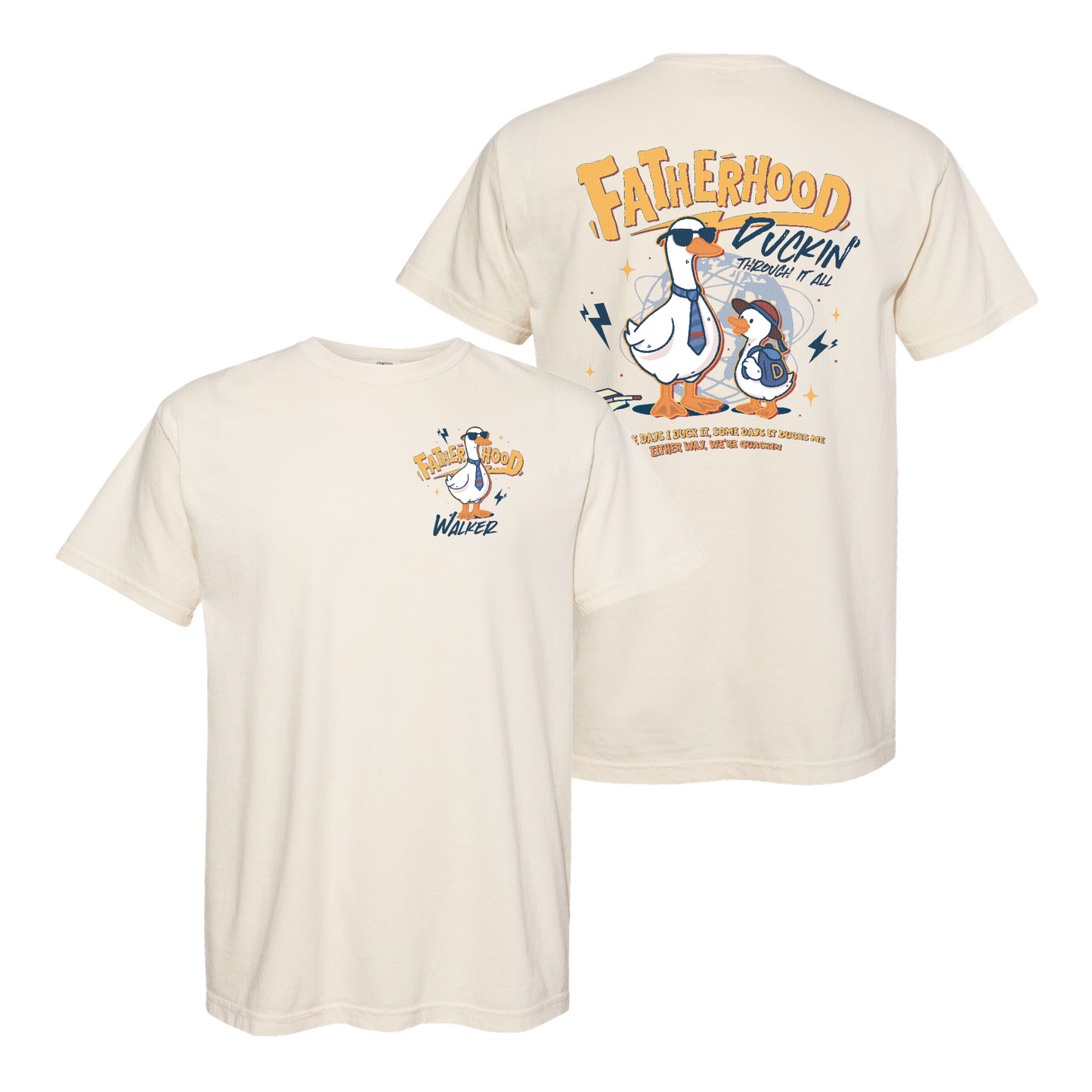 Funny Dad Shirt Comfort Colors,Cool Goose Dad Shirt,FATHERHOOD Duck Shirt,Dad Gift