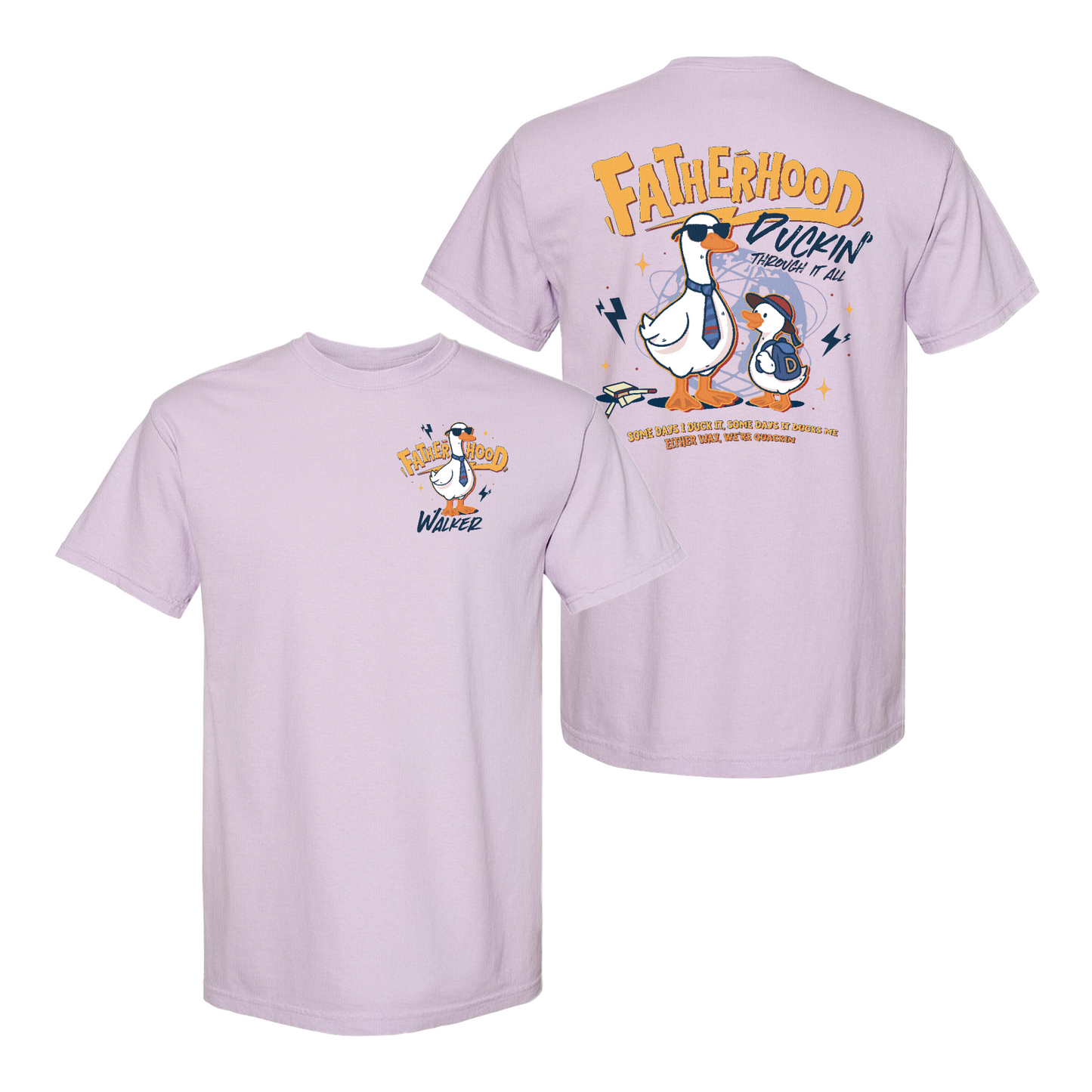 Funny Dad Shirt Comfort Colors,Cool Goose Dad Shirt,FATHERHOOD Duck Shirt,Dad Gift