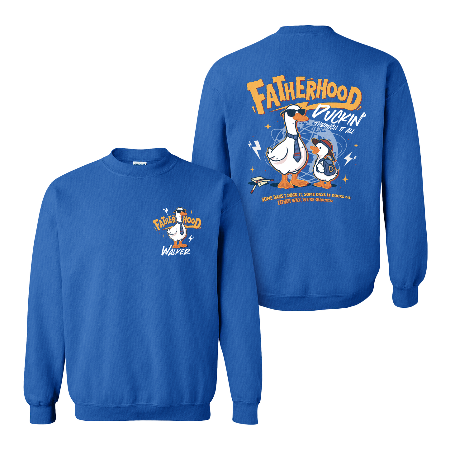 Funny Dad Shirt Sweatshirt,Cool Goose Dad Sweatshirt,FATHERHOOD Duck Sweatshirt,Dad Gift