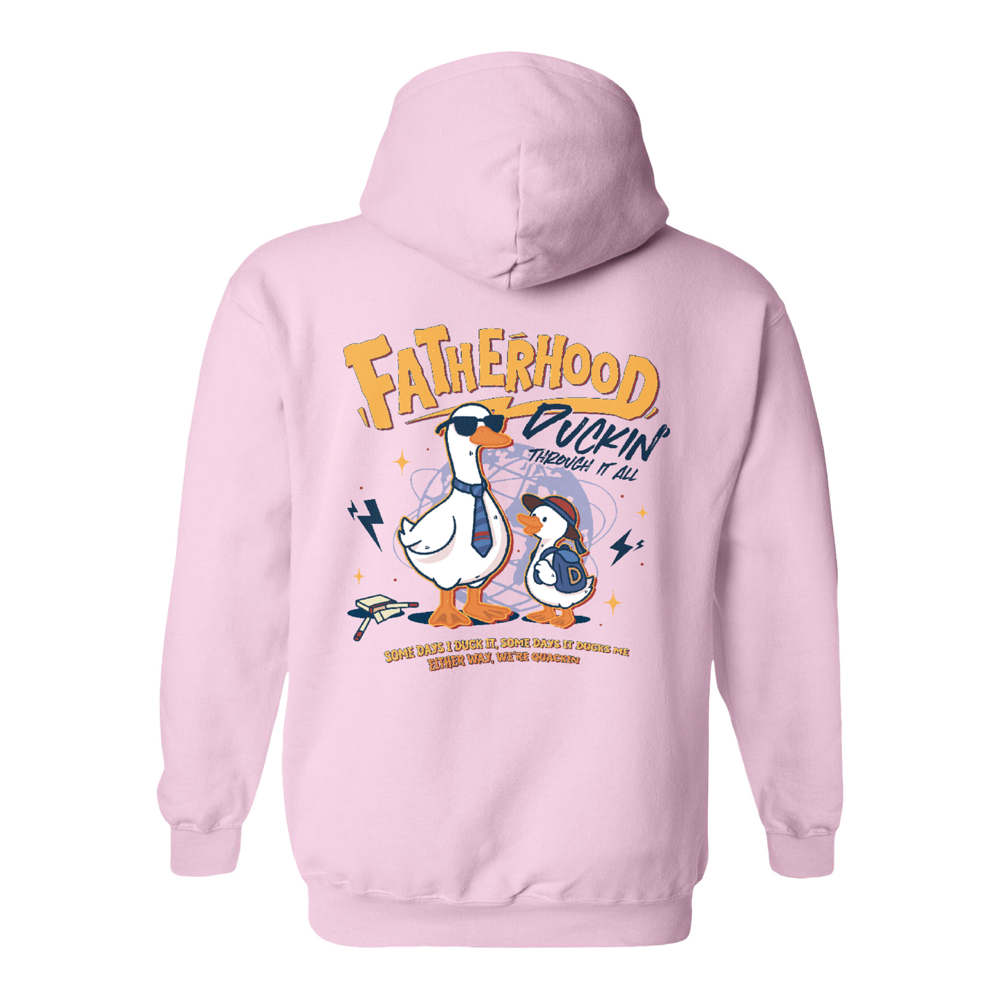 Funny Dad Hoodie,Cool Goose Dad Hoodie,FATHERHOOD Duck Hoodie,Dad Gift