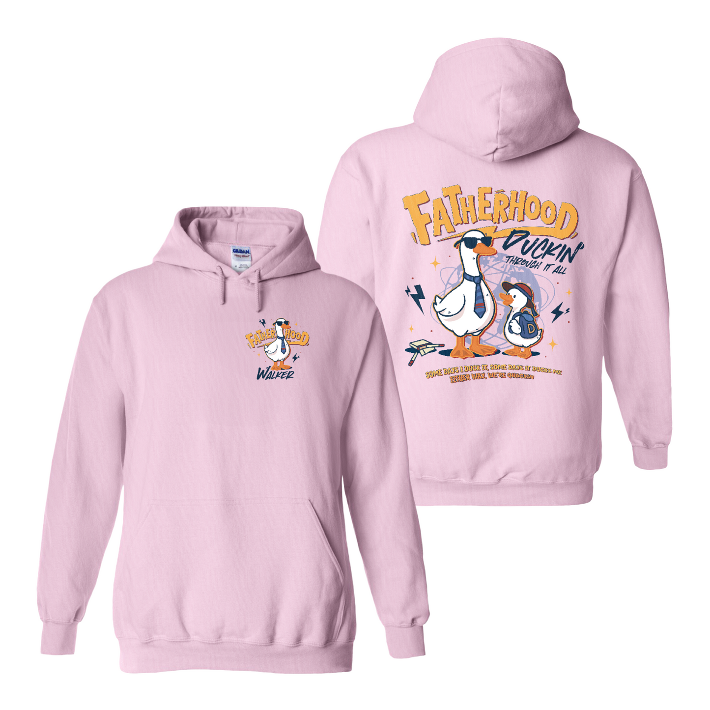 Funny Dad Hoodie,Cool Goose Dad Hoodie,FATHERHOOD Duck Hoodie,Dad Gift