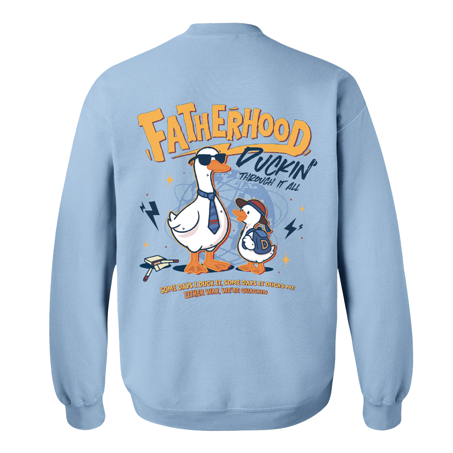 Funny Dad Shirt Sweatshirt,Cool Goose Dad Sweatshirt,FATHERHOOD Duck Sweatshirt,Dad Gift