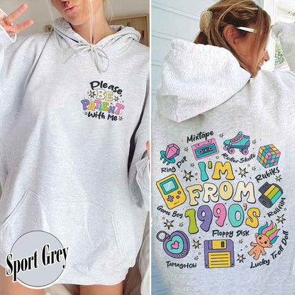 Funny Western Hoodie, Please Be Patient With Me I’m From the 1900s Hoodie, Retro 1900 Hoodie