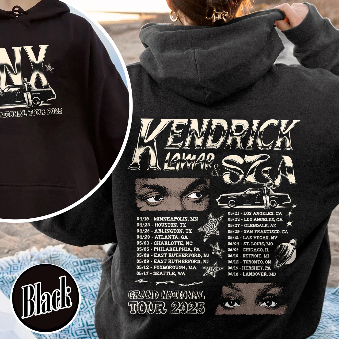 GNX Hoodie,Grand National Tour Hoodie, Concert 2025 Hoodie, GNT 2025 Hoodie,Hip Hop Hoodie,KL and S Tour Hoodie