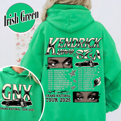 GNX Hoodie,Grand National Tour Hoodie, Concert 2025 Hoodie, GNT 2025 Hoodie,Hip Hop Hoodie,KL and S Tour Hoodie