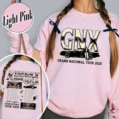 GNX Sweatshirt,Grand National Tour Sweatshirts, Concert 2025 Sweatshirts, GNT 2025 Sweatshirt,Hip Hop Sweatshirt,KL and S Tour Sweatshirt