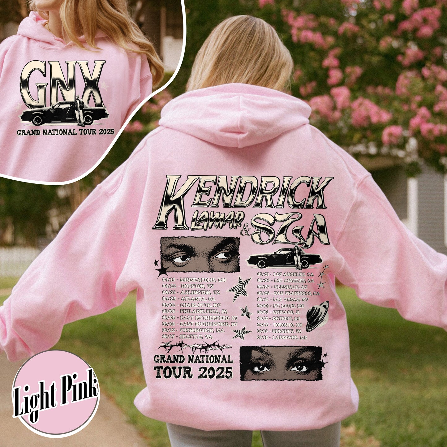 GNX Hoodie,Grand National Tour Hoodie, Concert 2025 Hoodie, GNT 2025 Hoodie,Hip Hop Hoodie,KL and S Tour Hoodie