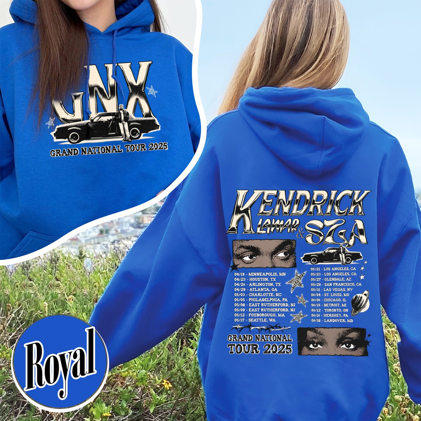 GNX Hoodie,Grand National Tour Hoodie, Concert 2025 Hoodie, GNT 2025 Hoodie,Hip Hop Hoodie,KL and S Tour Hoodie