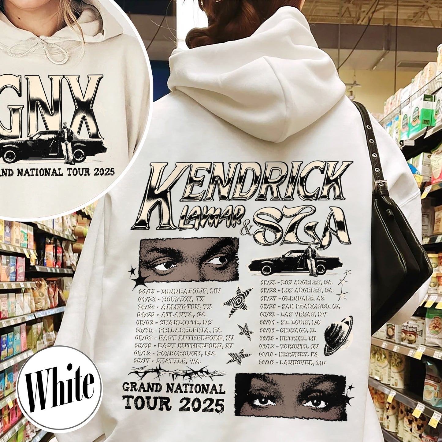 GNX Hoodie,Grand National Tour Hoodie, Concert 2025 Hoodie, GNT 2025 Hoodie,Hip Hop Hoodie,KL and S Tour Hoodie