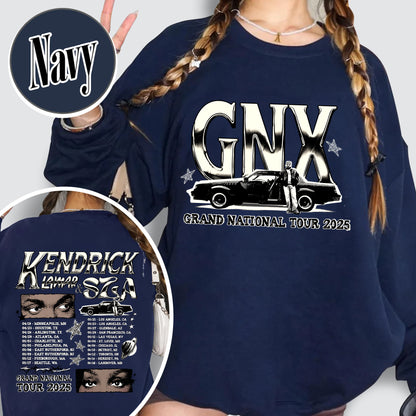 GNX Sweatshirt,Grand National Tour Sweatshirts, Concert 2025 Sweatshirts, GNT 2025 Sweatshirt,Hip Hop Sweatshirt,KL and S Tour Sweatshirt