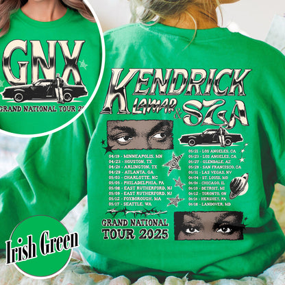 GNX Sweatshirt,Grand National Tour Sweatshirts, Concert 2025 Sweatshirts, GNT 2025 Sweatshirt,Hip Hop Sweatshirt,KL and S Tour Sweatshirt