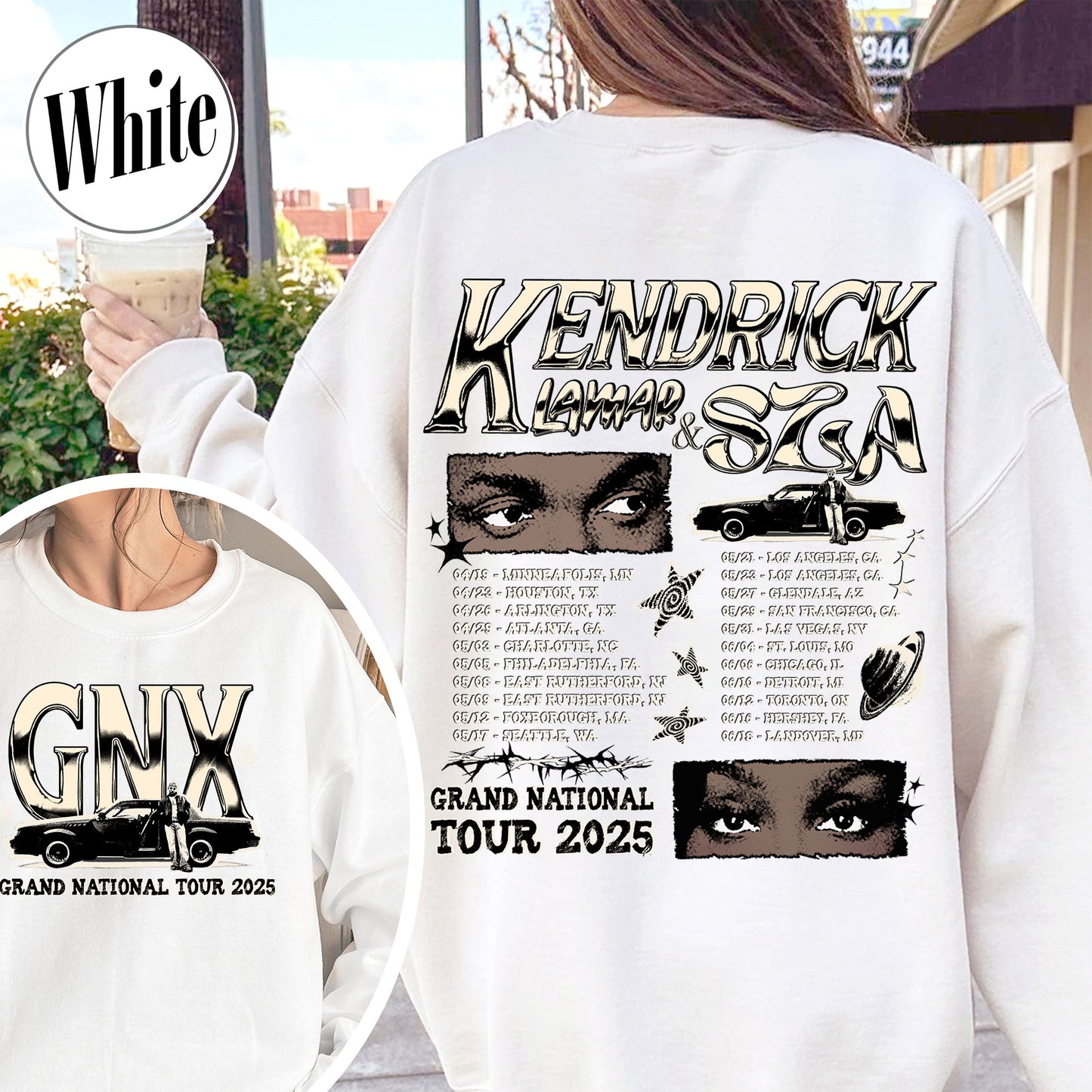 GNX Sweatshirt,Grand National Tour Sweatshirts, Concert 2025 Sweatshirts, GNT 2025 Sweatshirt,Hip Hop Sweatshirt,KL and S Tour Sweatshirt