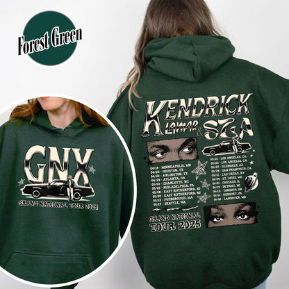 GNX Hoodie,Grand National Tour Hoodie, Concert 2025 Hoodie, GNT 2025 Hoodie,Hip Hop Hoodie,KL and S Tour Hoodie