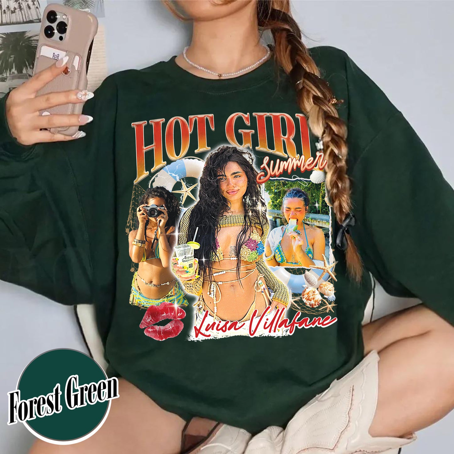 Girls Trip Sweatshirt, Custom Bootleg Hot Girl Summer Sweatshirt, Trendy Summer Vibes Sweatshirt