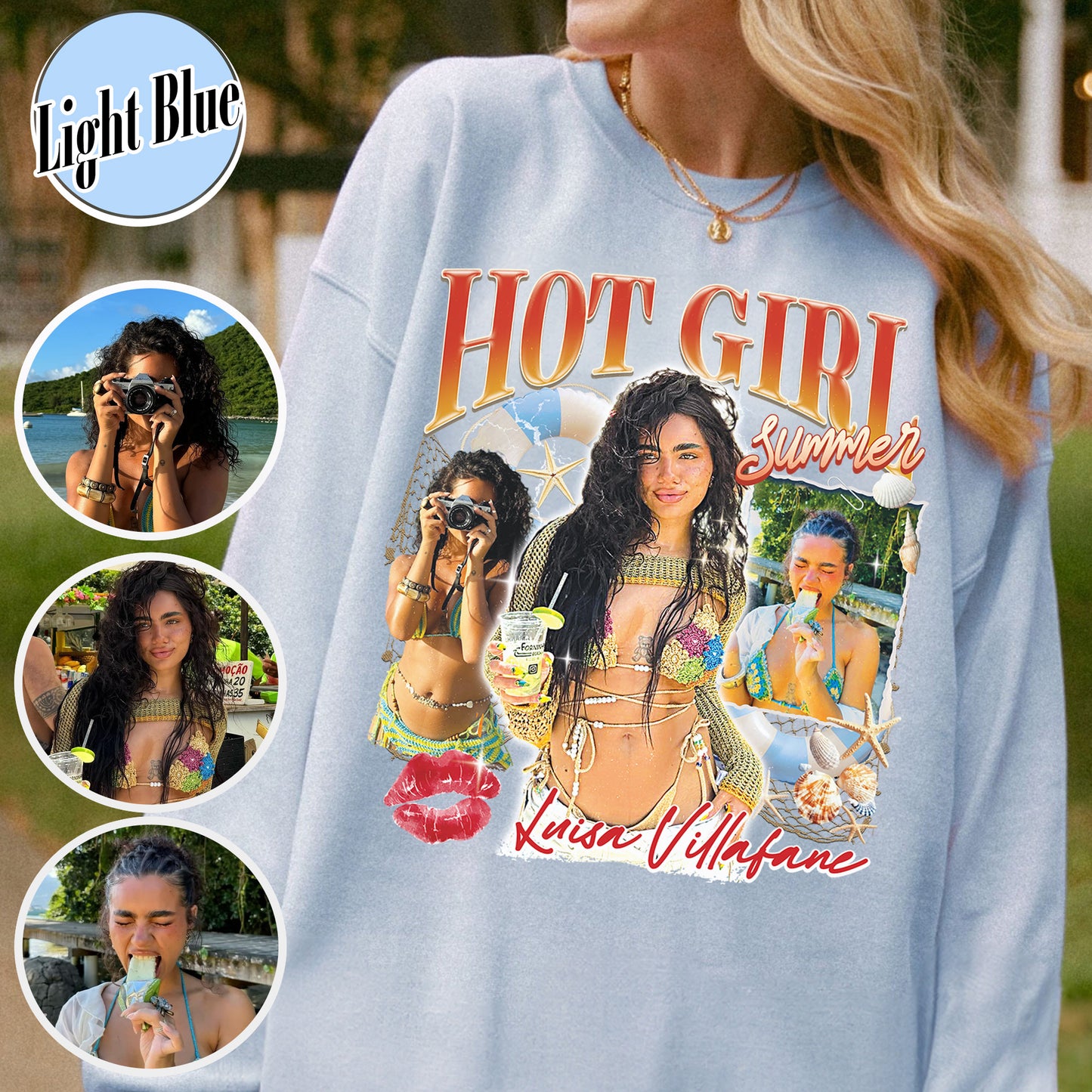 Girls Trip Sweatshirt, Custom Bootleg Hot Girl Summer Sweatshirt, Trendy Summer Vibes Sweatshirt