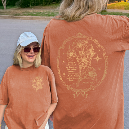 God’s Still Working – Vintage Botanical Faith & Psalm 138:8 Illustration Tshirt