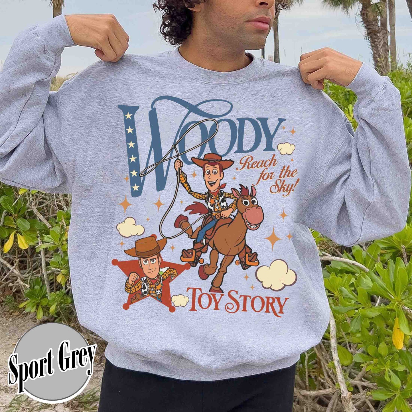 Woodie Jessie Characters Sweatshirt, Theme Park Trip Sweatshirt, Family Sweatshirt, Custom Couple Group Sweatshirt, Matching Sweatshirt