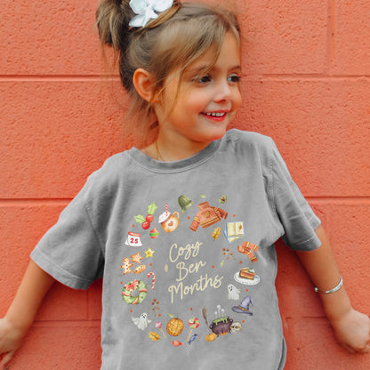 Cozy Ber Months Shirt, Fall Winter Seasonal Tee, Autumn Halloween Thanksgiving Christmas Top Youth Tshirt
