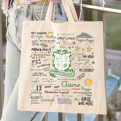 Boys of Tommen Tote Bag, Rugby Team Tote Bag, Tommen College Tote Bag, Bookish Merch, Rugby College Tote Bag